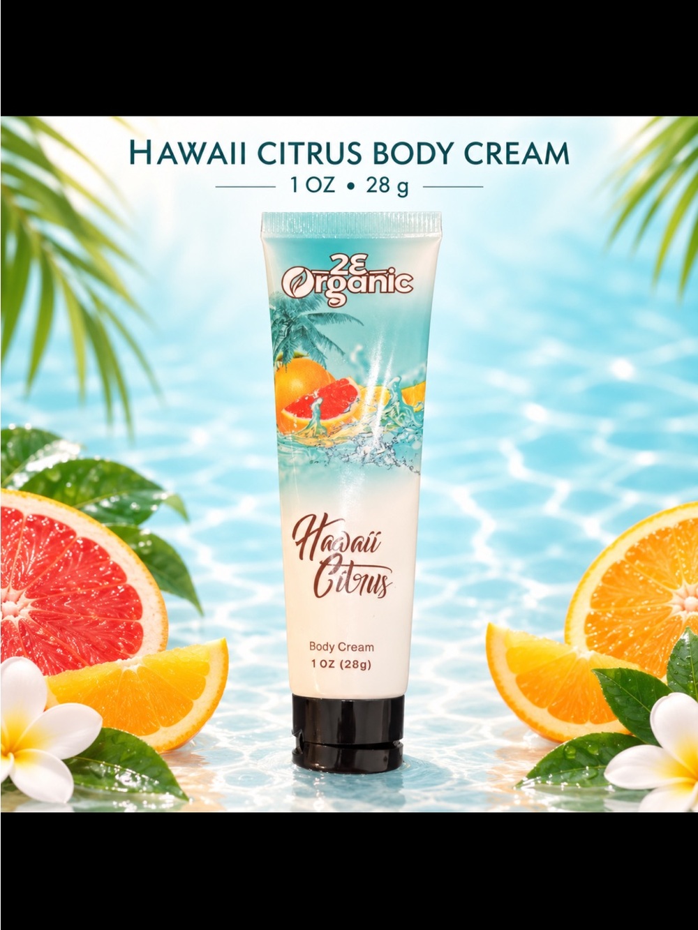 Hawaii Citrus Body Cream - Tropical 2E 1 oz travel size tube